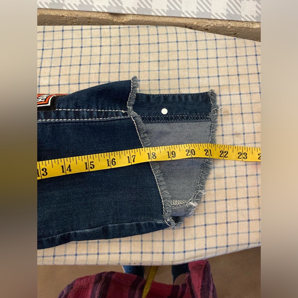 Harley Davidson Patchwork Denim Vest - image 8